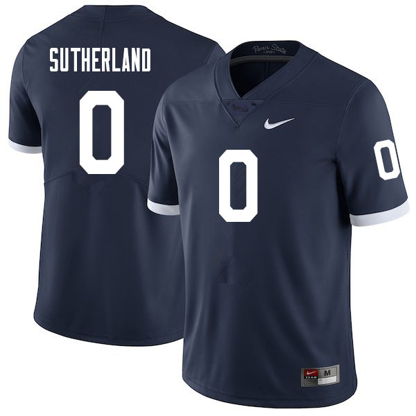 NCAA Nike Men's Penn State Nittany Lions Jonathan Sutherland #0 College Football Authentic Navy Stitched Jersey DFO7498ZT